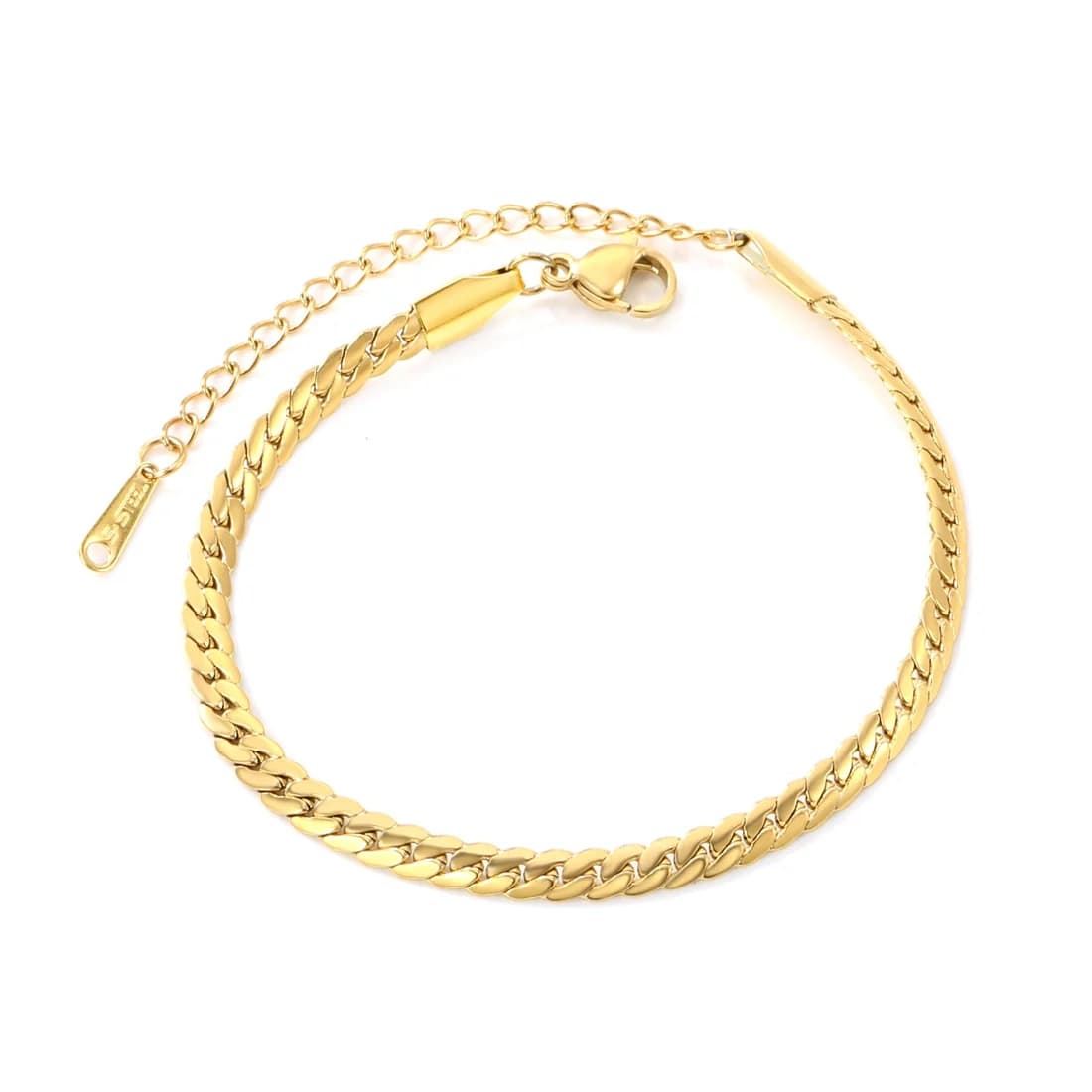 Gold-Toned Braided Link Bracelet