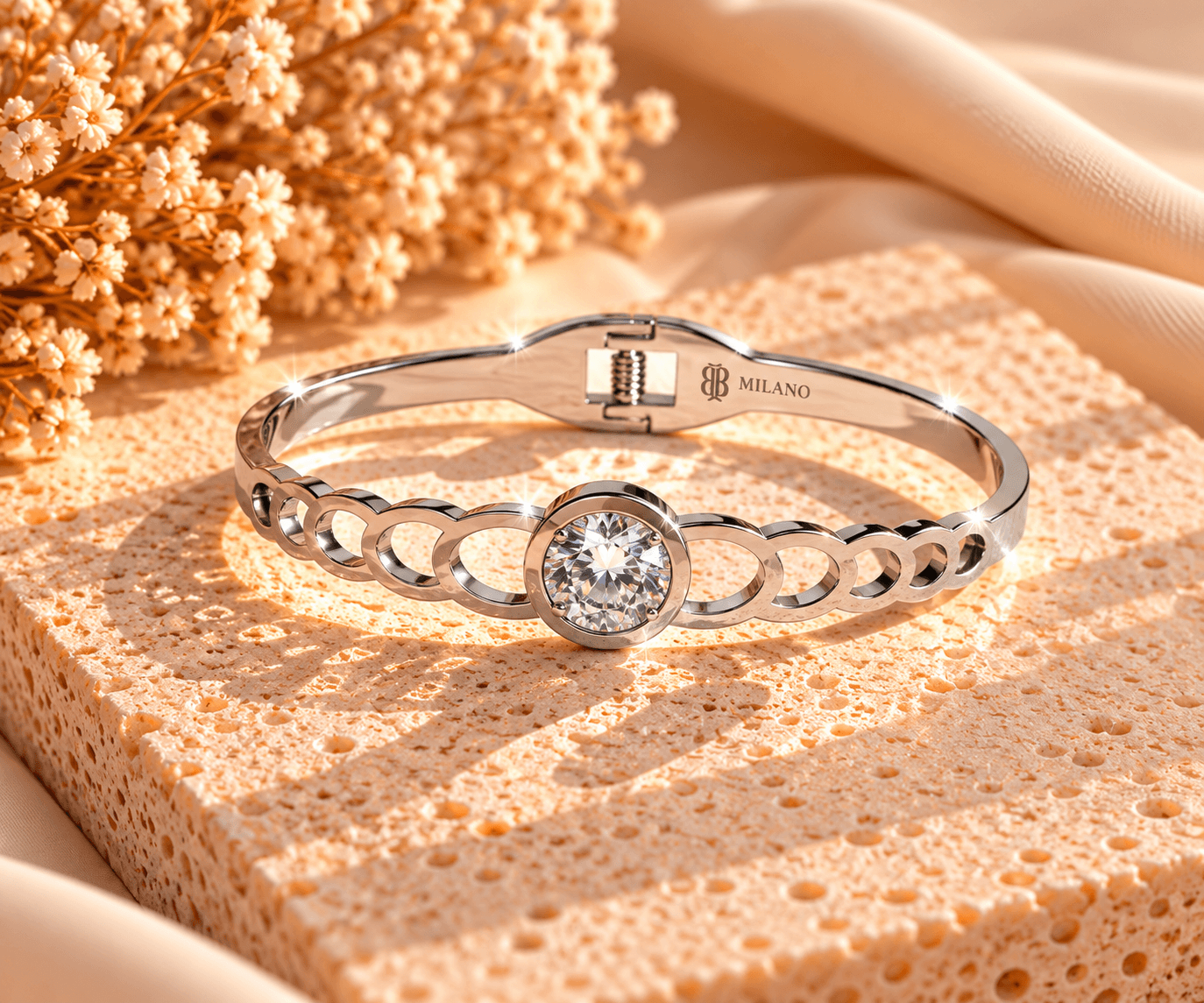 BB Milano Limited Edition – Crystal Elegance Silver Bracelet