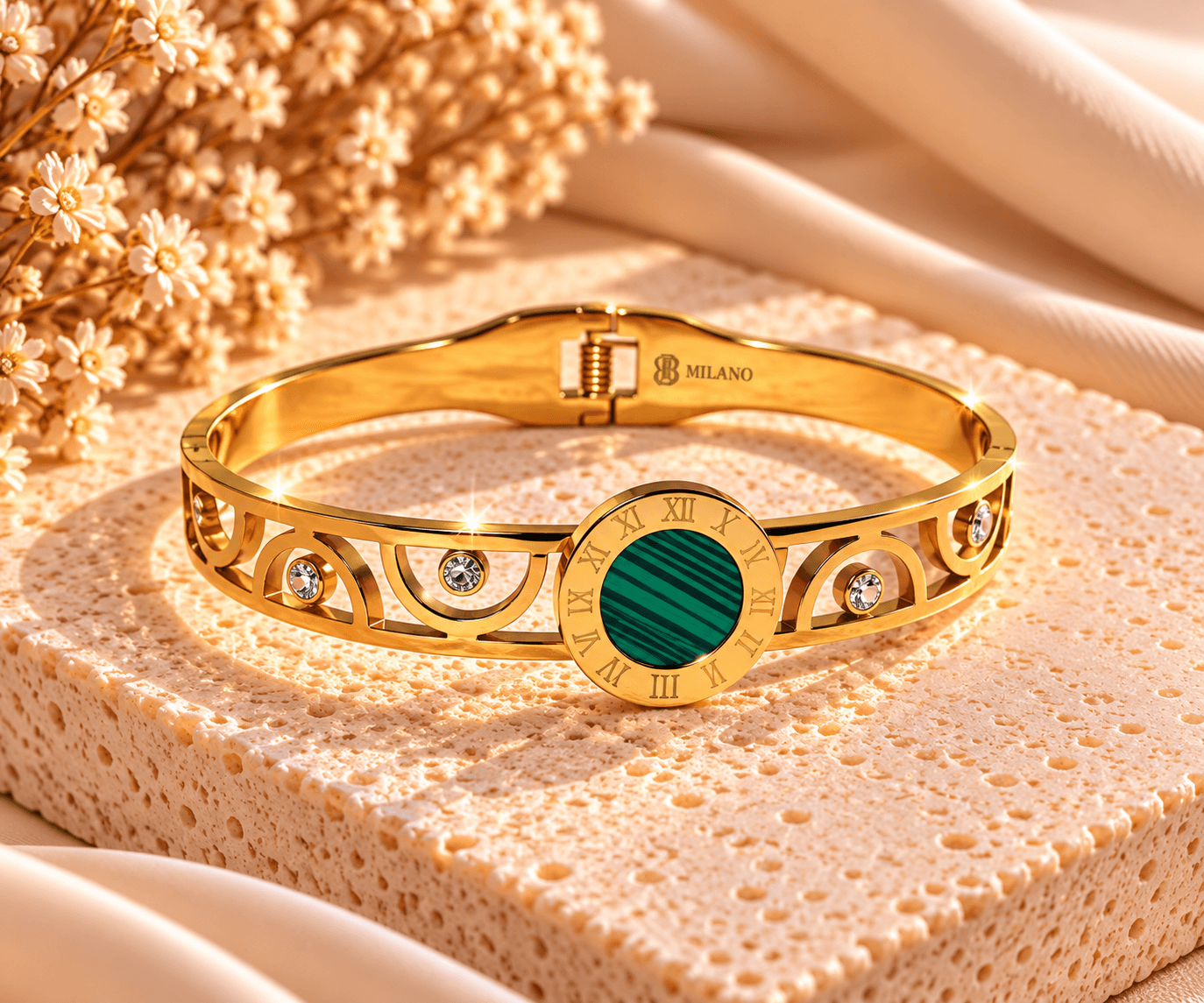 BB Milano Limited Edition – Emerald Roman Armband