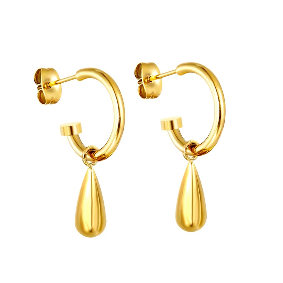 Golden Drops – 18K Gold-Plated Earrings