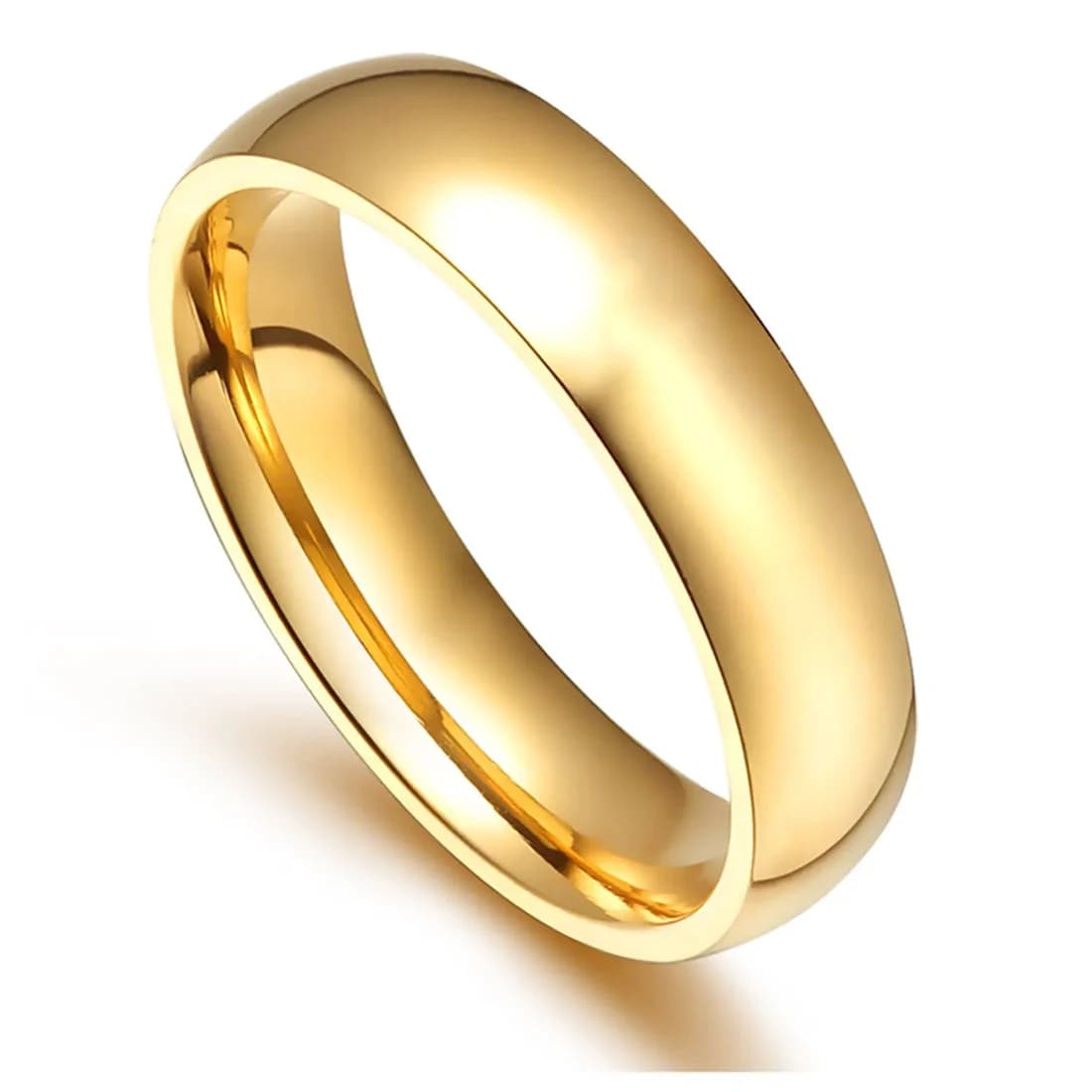 Classic 18K Gold-Plated Ring – Size 7