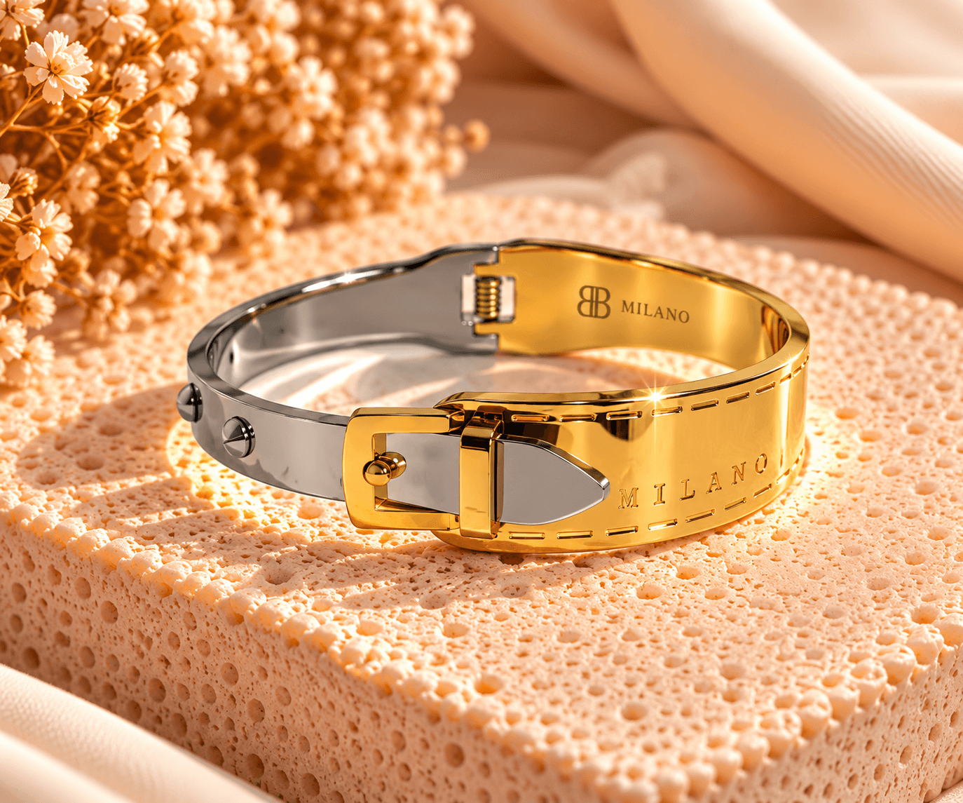 BB Milano Limited Edition – Two Tone Belt Bracelet
