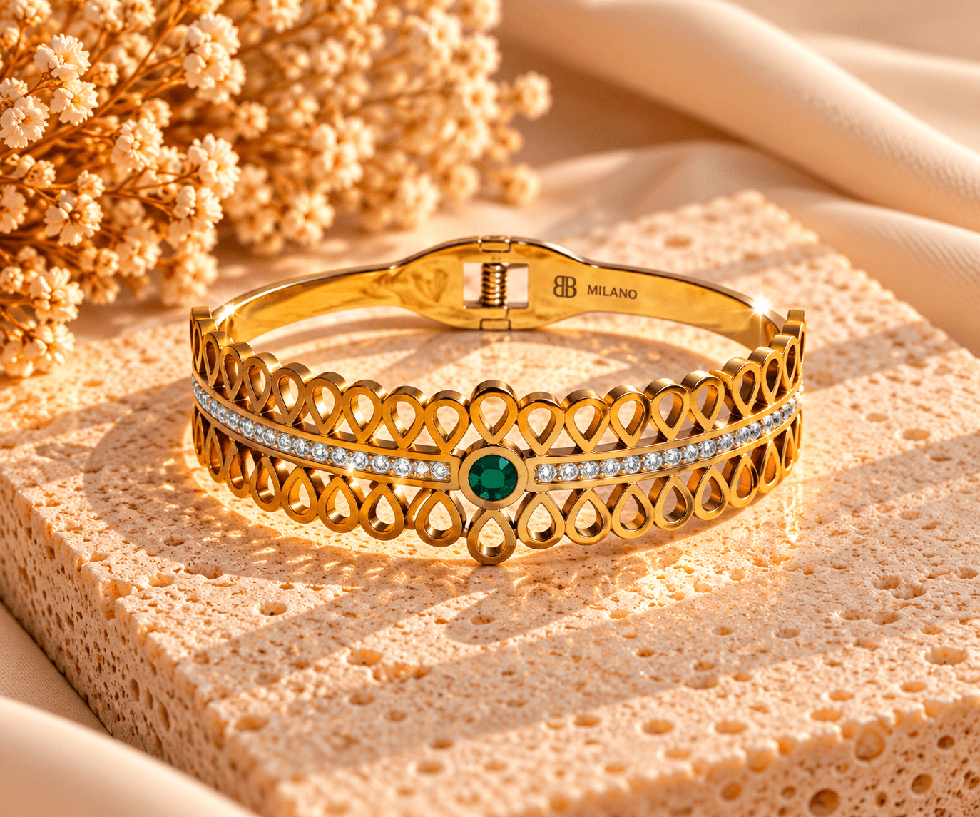 BB Milano Limited Edition – Emerald Elegance Bracelet
