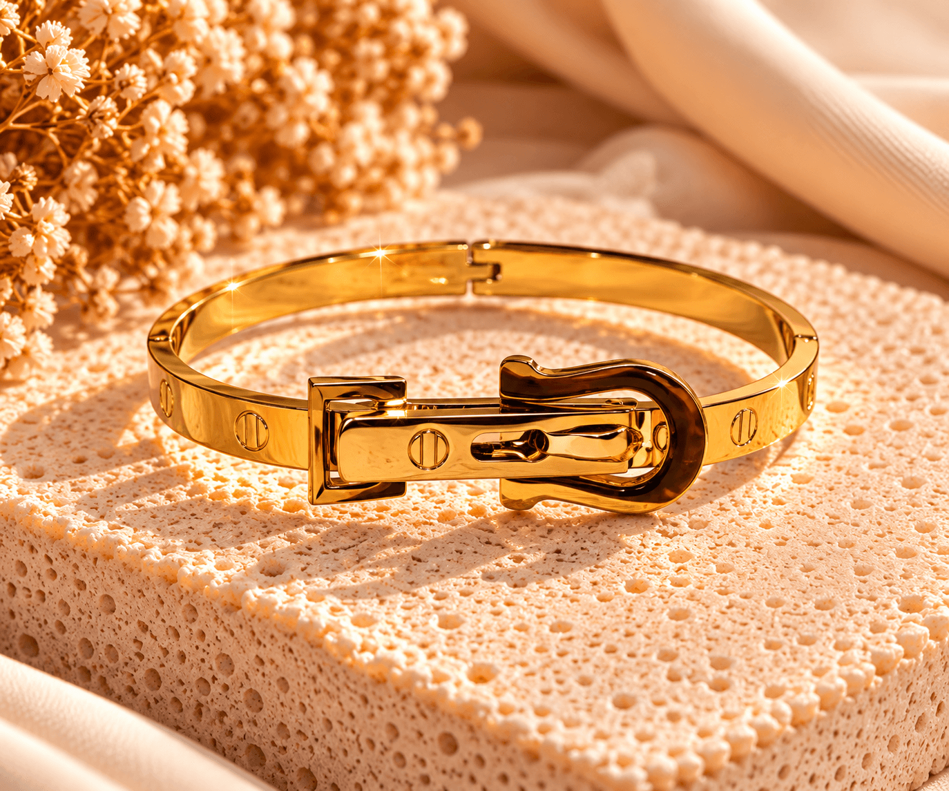 BB Milano Limited Edition – Golden Buckle Armband