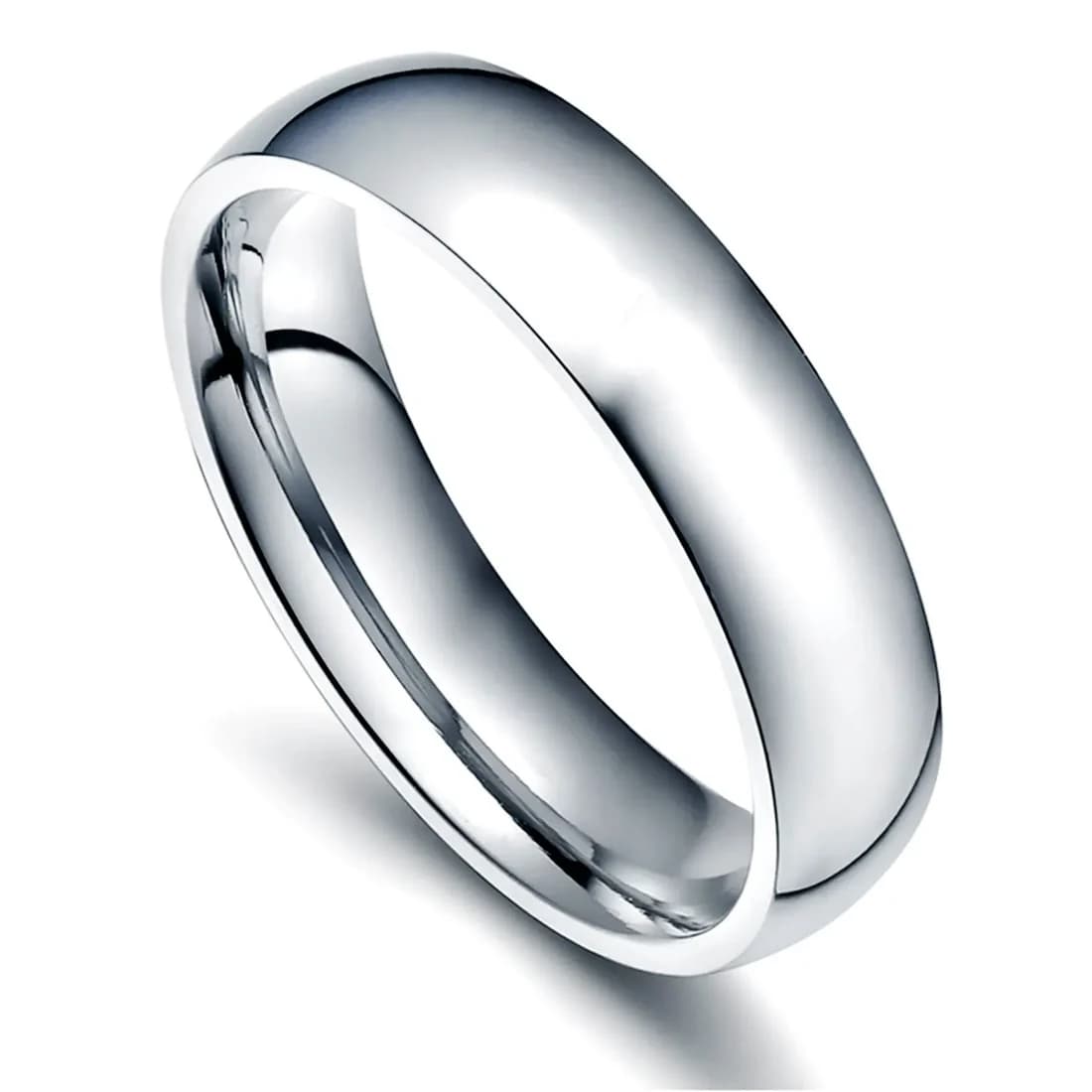 Klassisk silverfärgad ring – storlek 8