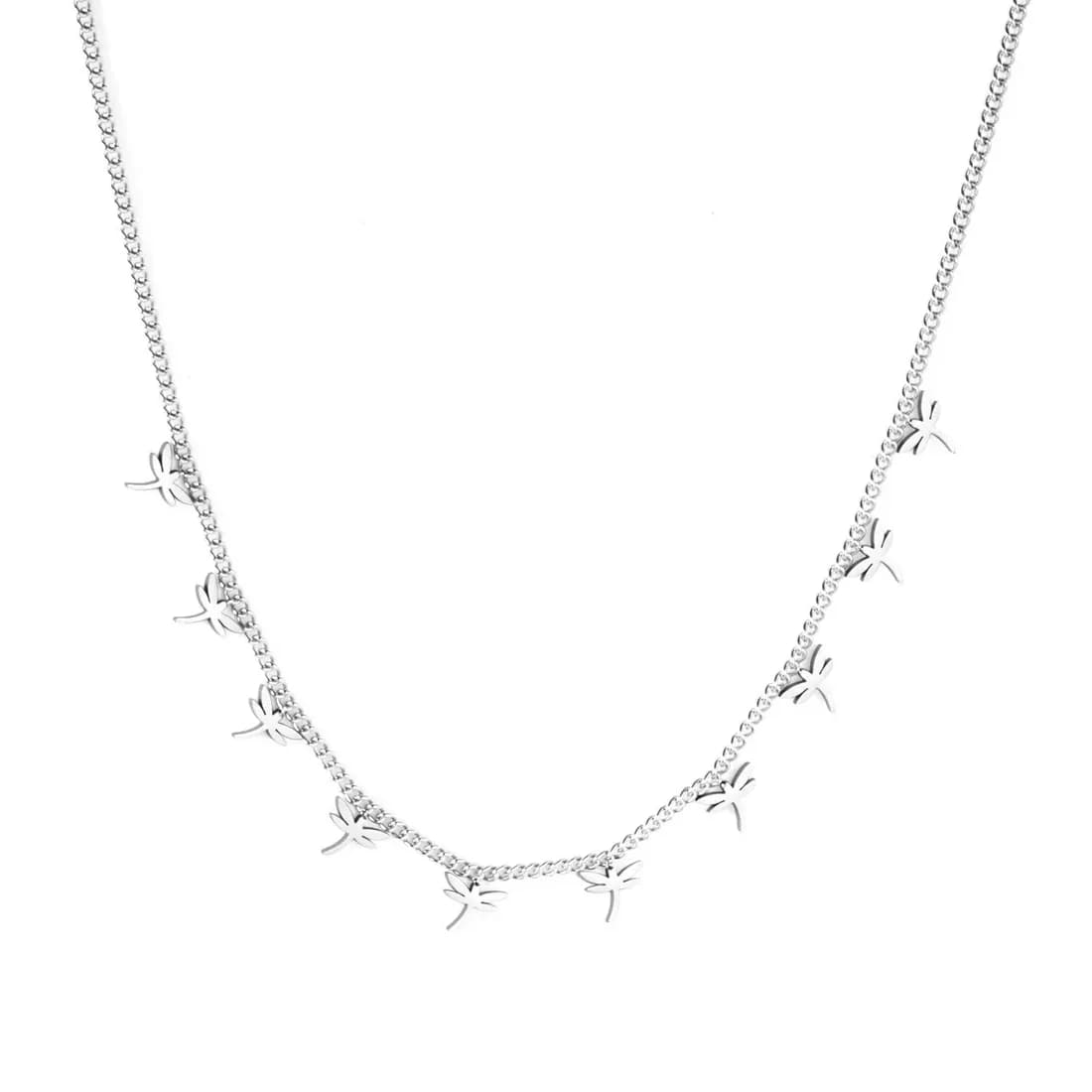 Silver-Toned Dragonfly Necklace